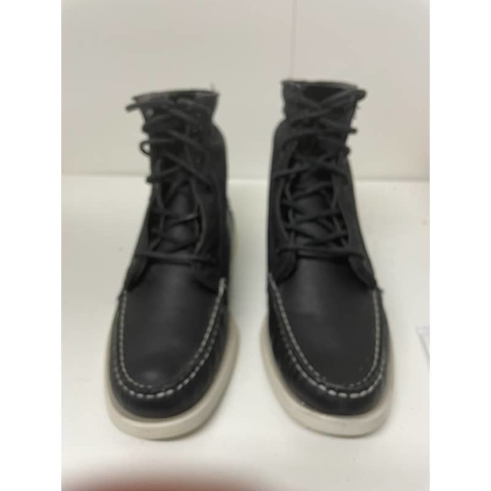 Sebago Exo Black Patent Vane Boot Men's US 8